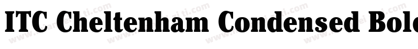 ITC Cheltenham Condensed Bold Itali字体转换